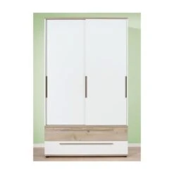 Paidi Carlo Schiebetürenschrank Schmal 1x Kreideweiß 1x Fichte-Vintage | Zum Aktionspreis