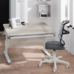 Paidi Diego 105 Schreibtisch Eiche-Nautik 105 X 70 Cm - Gestellfarbe Wählbar