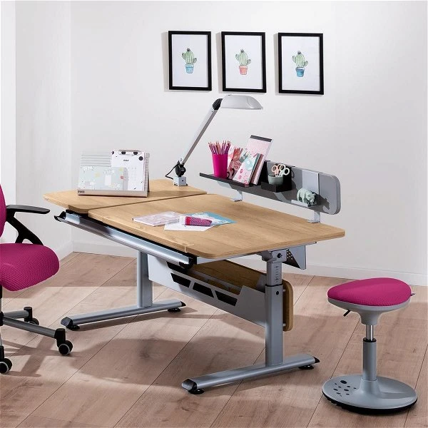 Paidi Diego 130 GT Schreibtisch Eiche-Nebraska 130 X 70 Cm, Platte Geteilt - Gestellfarbe Wählbar 1 Paidi Diego 130 GT Schreibtisch Eiche-Nebraska 130 X 70 Cm, Platte Geteilt - Gestellfarbe Wählbar