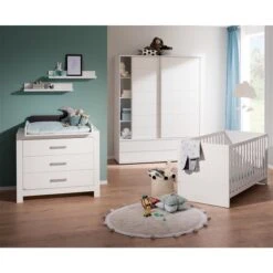 Paidi Fiona Kinderzimmer Mit Schiebetürenschrank Breiter Schrank - Inklusive Wickelaufsatz