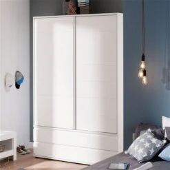 Paidi Fiona Schiebetürenschrank Schmal Kreideweiß - Zum Aktionspreis