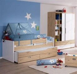 Paidi Fionn Jugendzimmer Mit Breitem Schrank Mit Umbaufähigem Kojenbett 90x200 Cm