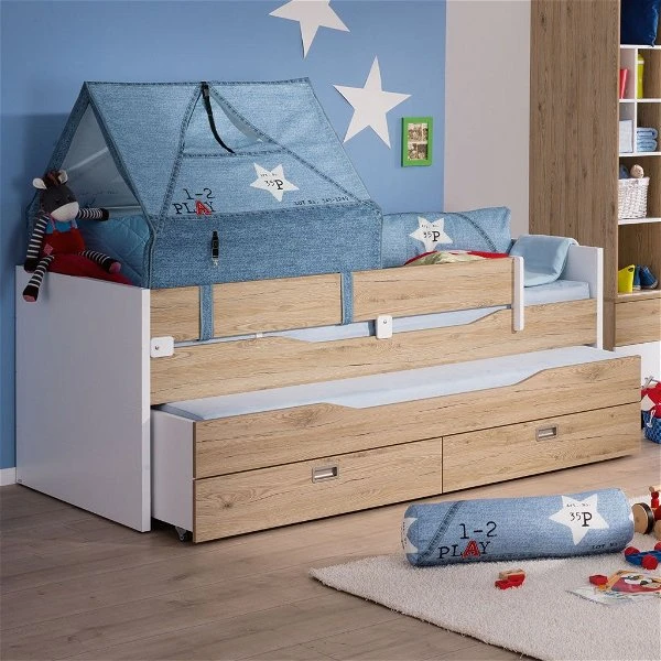 Paidi Fionn Kojenbett Kreideweiß/Eiche-Bordeaux 90x200 Cm Hohes Fußteil 1 Paidi Fionn Kojenbett Kreideweiß/Eiche-Bordeaux 90x200 Cm Hohes Fußteil