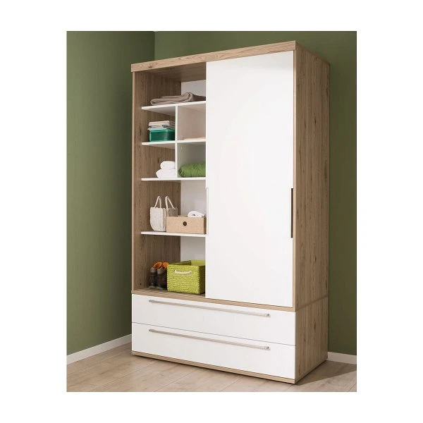 Paidi Fionn/Remo Schiebetürenschrank Schmal 2x Kreideweiß | Zum Aktionspreis 1 Paidi Fionn/Remo Schiebetürenschrank Schmal 2x Kreideweiß | Zum Aktionspreis