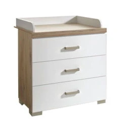 Transland Hilja Kinderzimmer Schrank 3T Eiche-Bordeaux/kreideweiß -Roba || Pinolino || Träumeland Verkäufe paidi hilja wickelkommodesgr 2