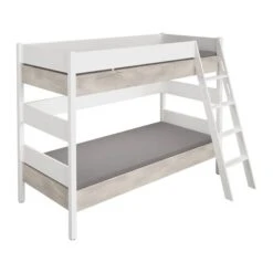 Paidi Kira Etagenbett 160 Cm Eiche-Nautik Schräge Leiter 120x200 Cm