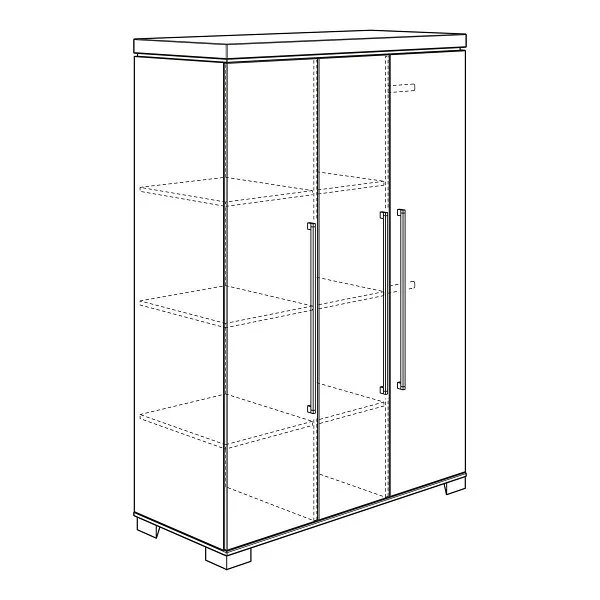 Paidi Kira Kleiderschrank 3 Türen Nautik Türen Kreideweiß - Versandkostenfrei 2 Paidi Kira Kleiderschrank 3 Türen Nautik Türen Kreideweiß - Versandkostenfrei – Bild 2