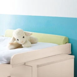 Transland Hilja Sparset Eiche-Bordeaux/kreideweiß Babybett 70x140 Cm & Wickelkommode -Roba || Pinolino || Träumeland Verkäufe paidi kopfschutz mit kommode 8