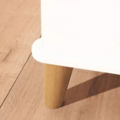 Paidi Lotte & Fynn Kinderzimmer - Steiff By PAIDI Schrank 2T 1S - Kreideweiß/Eiche Massiv -Roba || Pinolino || Träumeland Verkäufe paidi lottefynndetailkinderbett fuss 2