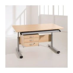 Paidi Marco 2 120 Schreibtisch Ahorn-Nachbildung 120 X 70 Cm - Gestellfarbe Silber