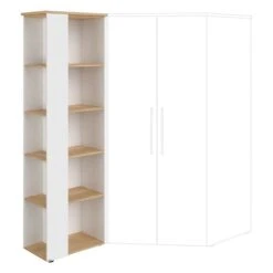 Paidi Oscar Eck-Regal Kreideweiß/Eiche-Nebraska Schmale & Breite Seite -Roba || Pinolino || Träumeland Verkäufe paidi oscar eck regal 1356804