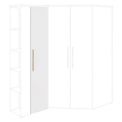 Paidi Lange Tür Für Breite Seite Für Oscar Eck-Regal Kreideweiß