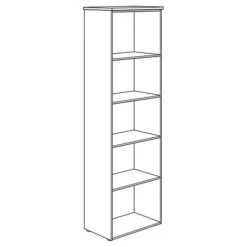 Paidi Oscar Anstell-Regal Kreideweiß/Eiche-Nebr. 5 Offene Fächer