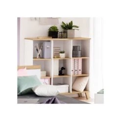 Paidi Oscar Standregal 9 Fächer Kreideweiß/Eiche-Nebraska - Zum Aktionspreis