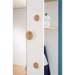 Paidi Oscar Garderobe Kreideweiß/Eiche-Nebr. Mit Spiegel -Roba || Pinolino || Träumeland Verkäufe paidi oscardetailgarderobe gr 1