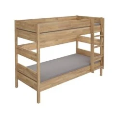 Paidi Sten Etagenbett 160 Cm Eiche Quadratische Bettpfosten Gerade Leiter 90x200 Cm