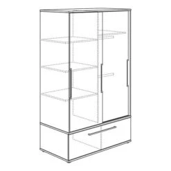 Paidi Sten Kinderzimmer Mit Schiebetürenschrank -Roba || Pinolino || Träumeland Verkäufe paidi sten schiebetuer schmal strich 2