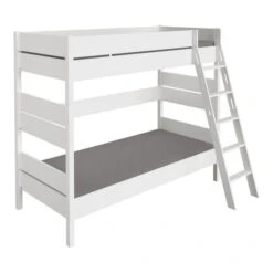 Paidi Tiago Etagenbett 180 Cm Kreideweiß Schräge Leiter 90x200 Cm