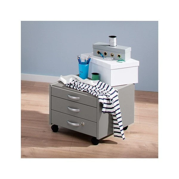 Paidi Universalcontainer Schiefergrau Für Diego Schreibtische - 3 Schubkästen 1 Paidi Universalcontainer Schiefergrau Für Diego Schreibtische - 3 Schubkästen