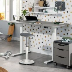 Paidi E-lion 1 Schreibtisch Schiefergrau / Weiß 150 X 75 Cm -Roba || Pinolino || Träumeland Verkäufe paidi e lion1 schiefergrau hoch