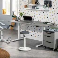 Paidi E-lion 1 Schreibtisch Schiefergrau / Weiß 130 X 75 Cm -Roba || Pinolino || Träumeland Verkäufe paidi e lion1 schiefergrau unten