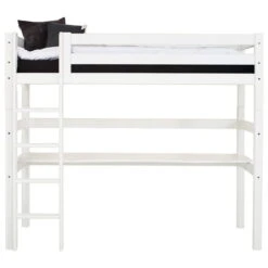Hoppekids Hochbett ECO Luxury 90x200 Cm Mit Gerader Leiter, Tischplatte & Absturzsicherung -Roba || Pinolino || Träumeland Verkäufe pre a18 1 1 1