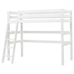 Hoppekids Hochbett ECO Luxury 90x200 Cm Mit Schräger Leiter & Absturzsicherung -Roba || Pinolino || Träumeland Verkäufe pre a23 1 1