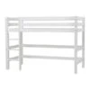 Hoppekids Mittelhohes Bett ECO Luxury 120x200 Cm Weiß Mit Gerader Leiter & Absturzsicherung