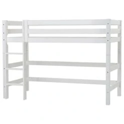 Hoppekids Mittelhohes Bett ECO Luxury 90x200 Cm Mit Gerader Leiter & Absturzsicherung -Roba || Pinolino || Träumeland Verkäufe pre a6 1 3