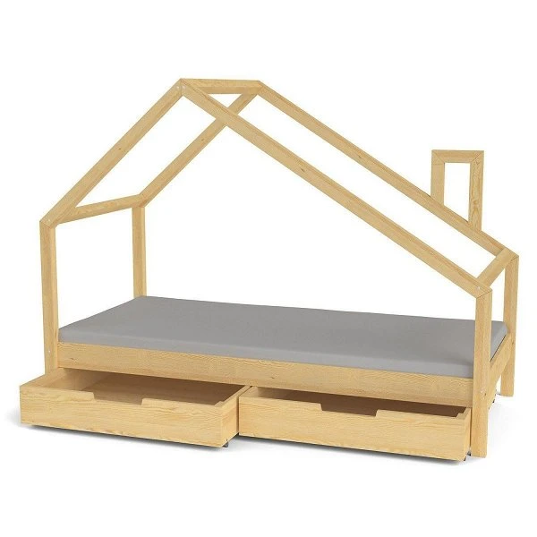 Nature Kid Milo Hausbett Natur Mit Giebeldach Liegefläche 90 X 200 3 Nature Kid Milo Hausbett Natur Mit Giebeldach Liegefläche 90 X 200 – Bild 3