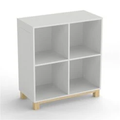 Nature Kid Cory Regal 4F Kompakt Weiß Mit Offenen Fächern