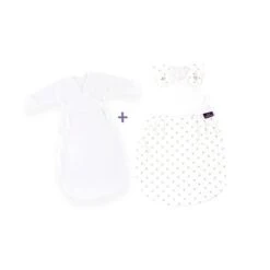 Träumeland Babyschlafsack-Set Sternchen Grau