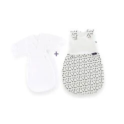 Träumeland Babyschlafsack-Set Tropfen Schwarz