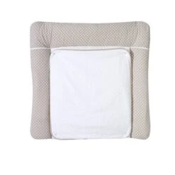 Schardt Wickelauflage Pünktchen Beige 80x75 Cm Inkl. Abnehmbarem Frotteebezug