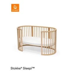 Stokke® Sleepi™ Bett Spannbettlaken V3 White -Roba || Pinolino || Träumeland Verkäufe sleepi bed natural open ftsh white 5077 rt