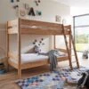 Relita STEFAN Etagenbett Buche Massiv Natur Zu 2 Einzelbetten Umbaubar - Frachtfrei