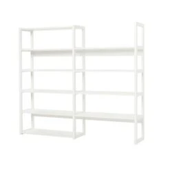 Hoppekids Storey Regalsystem 2-teilig Weiß Jeweils 100 Cm Breite, Mit 8 Regalbrettern