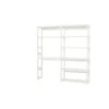 Hoppekids Storey Regal 2-teilig Weiß 100 Cm Breite, Mit 8 Regalbrettern & Tischplatte