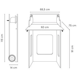Timkid Mowi Standwickeltisch Moos / Helle Eiche Inkl. Wickelauflage -Roba || Pinolino || Träumeland Verkäufe timkid techn mowi