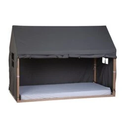 Childhome Hausbett Bezug 90x200 Cm Anthrazit Bettzelt Zum Toppreis