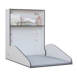 Timkid KAWAHPL Wandwickeltisch Weiß Inklusive Wickelmatte | Elegant Design -Roba || Pinolino || Träumeland Verkäufe tks8001 seitlich auf print