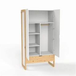 Nature Kid Laslo Kinderzimmer 2türig 4-teilig -Roba || Pinolino || Träumeland Verkäufe trento kleiderschrank whiteroom 2t r 1zu1 offen 1