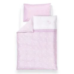 Träumeland Krone Rosa Bettwäsche 100x135