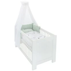 Träumeland Bettset Kuschelhase 100x135 Inkl. Himmel & Nestchen