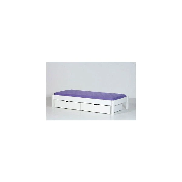 Manis-h Einzelbett ULL 90x200 Cm Einfarbig Incl. Bettkästen & Lattenrost - 20 Farben Wählbar 2 Manis-h Einzelbett ULL 90x200 Cm Einfarbig Incl. Bettkästen & Lattenrost - 20 Farben Wählbar – Bild 2