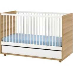VOX Evolve Babybett 70x140 Eiche/weiß