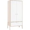 VOX Spot Kleiderschrank 2-türig Akazie/weiß
