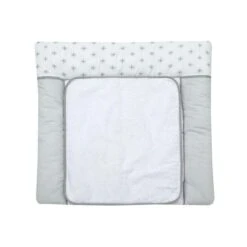 Schardt Wickelauflage Ice Crystal Grau 80x75 Cm Inkl. Abnehmbarem Frotteebezug