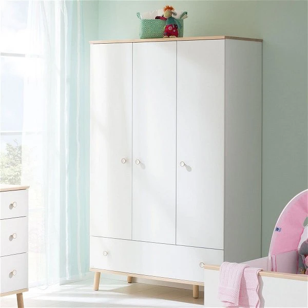 Paidi Ylvie Kleiderschrank 3 Türen 1 Schubkasten Schubkasten Kreideweiß - Aktionspreis 1 Paidi Ylvie Kleiderschrank 3 Türen 1 Schubkasten Schubkasten Kreideweiß - Aktionspreis