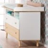 Paidi Ylvie Wickelkommode 2 Schubkästen Birke/Weiß Mit Wickelkaufsatz - Schmale Ausführung